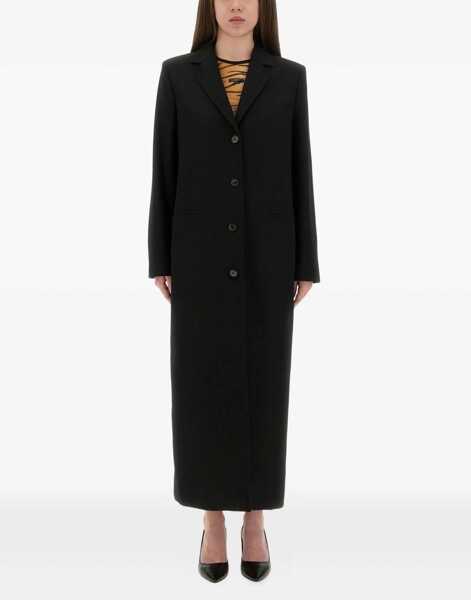 Paltoane MOSCHINO JEANS Long Tailored Coat BLACK Femei (BM 18504508) 2