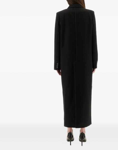 Paltoane MOSCHINO JEANS Long Tailored Coat BLACK Femei (BM 18504508) 3