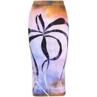 Fuste Louisa Ballou Printed Midi Skirt Femei