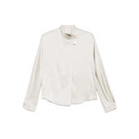 Camasi Forte_Forte Heavy Stretch Silk Satin Kimono Shirt Clothing Femei