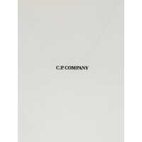 Tricouri C.P. Company pentru Barbati - Tricouri C.P. Company White Crewneck T-Shirt With Logo Lettering On The Front In Cotton Man WHITE Barbati (BM 18506016) - B-mall.ro