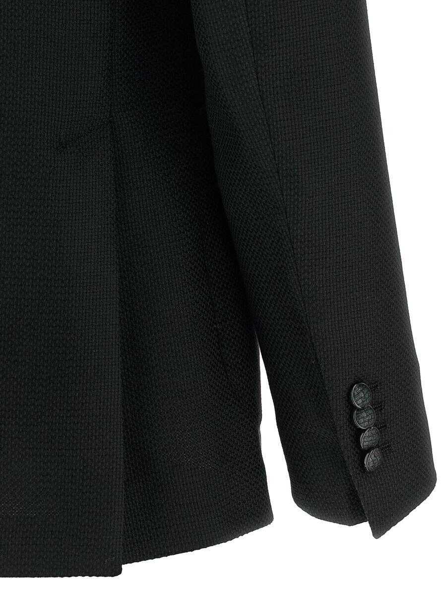 Geci Tagliatore Tagliatore Micro Squares Blazer Black Barbati (BM 18506109) 4