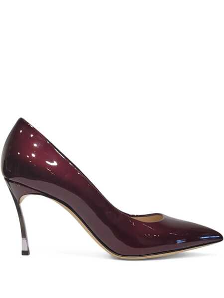 Pantofi cu toc Casadei Bordeaux Pumps With High Stiletto Heel In Patent Leather Woman Red Femei (BM 18506121) 1