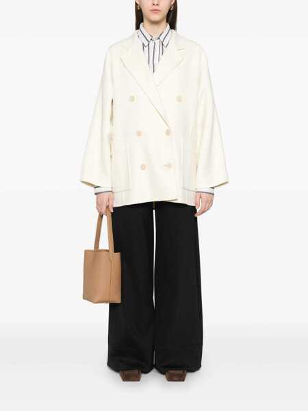 Paltoane Max Mara Max Mara Coats WHITE Femei (BM 18506355) 2