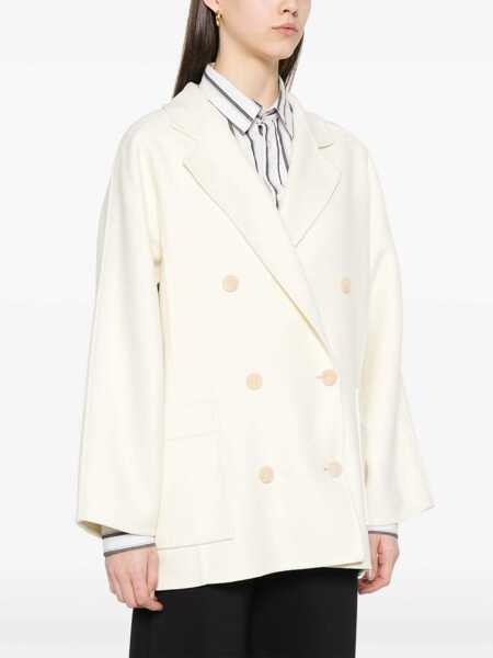 Paltoane Max Mara Max Mara Coats WHITE Femei (BM 18506355) 3