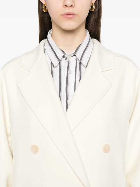 Paltoane Max Mara Max Mara Coats WHITE Femei (BM 18506355) 5