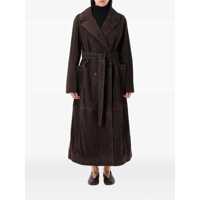 Paltoane ROHE Róhe Suede Belted Wrap Coat