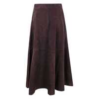 Fuste Róhe Midi Suede Skirt Femei
