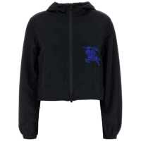 Geci Burberry Cropped Nylon Hooded Jacket Femei