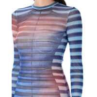 Rochii Jean Paul Gaultier Dama - Rochii Jean Paul Gaultier Jean Paul Gaultier Long Air Dress LIGHT BLUE PEACH Femei (BM 18506853) - B-mall.ro