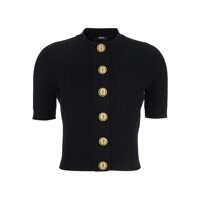 Cardigane Balmain Ribbed And Cable-Knit Cardigan Femei
