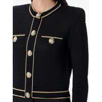 Imbracaminte Dama pagina 69 - Cardigane Balmain Balmain Textured Knit Cardigan Black Femei (BM 18506880) - B-mall.ro