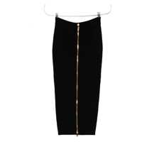 Fuste Balmain Ribbed And Cable-Knit Midi Skirt Femei