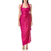 Rochii Balmain Flowing Draped Long Dress Femei