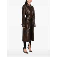 Imbracaminte Dama pagina 453 - Paltoane Magda Butrym Magda Butrym Leather Coat BROWN Femei (BM 18506949) - B-mall.ro