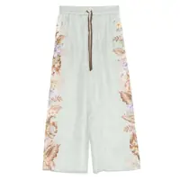 Pantaloni casual Zimmermann Coco Printed Silk Trousers Femei