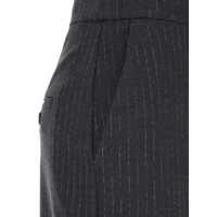 Imbracaminte PLAIN Dama - Fuste PLAIN Grey Skirt With Front And Rear Slit And All-Over Striped Motif In Wool Blend Woman GREY Femei (BM 18507297) - B-mall.ro