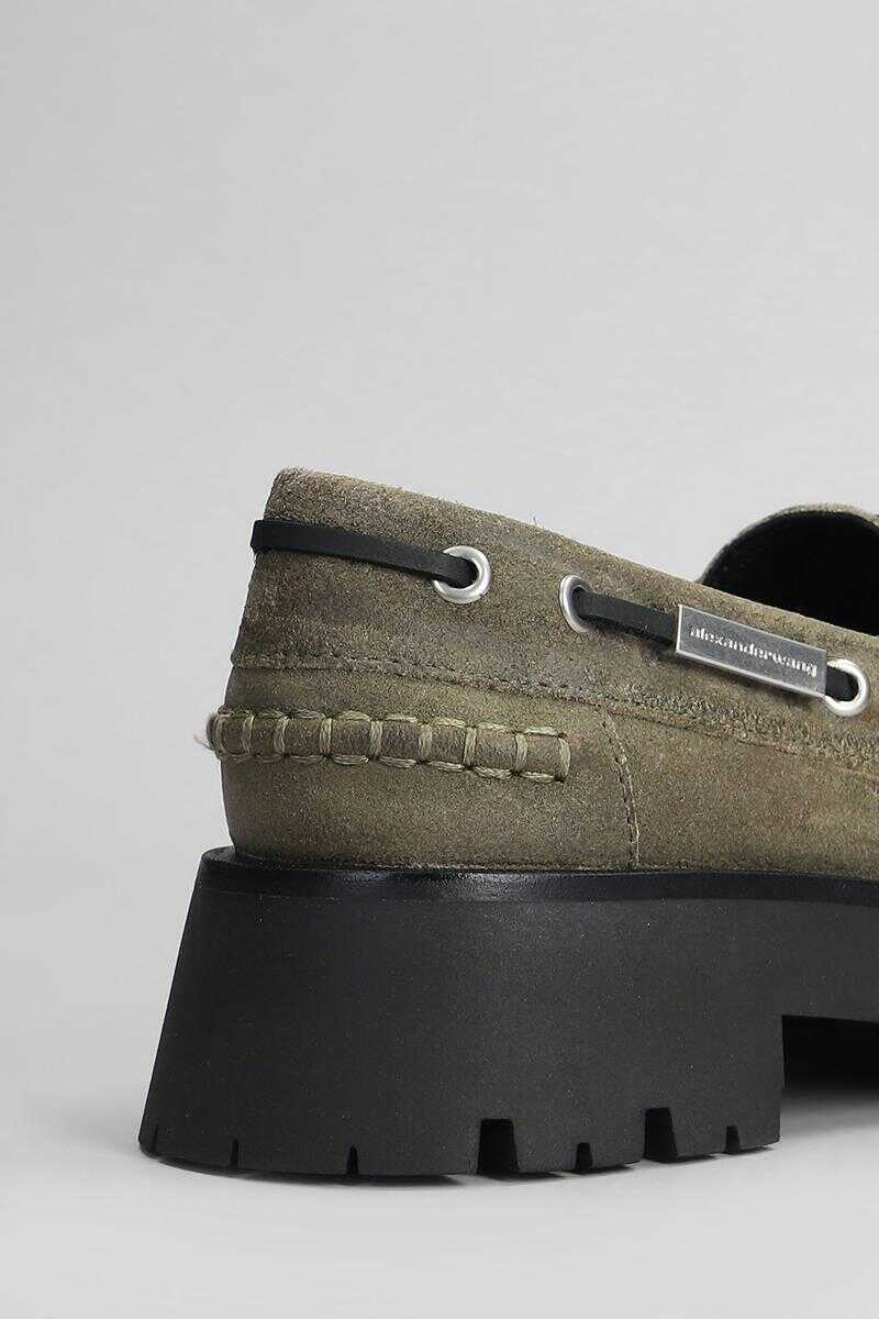 Mocasini Alexander Wang Alexander Wang Carson Boat Loafers GREEN Femei (BM 18507582) 5