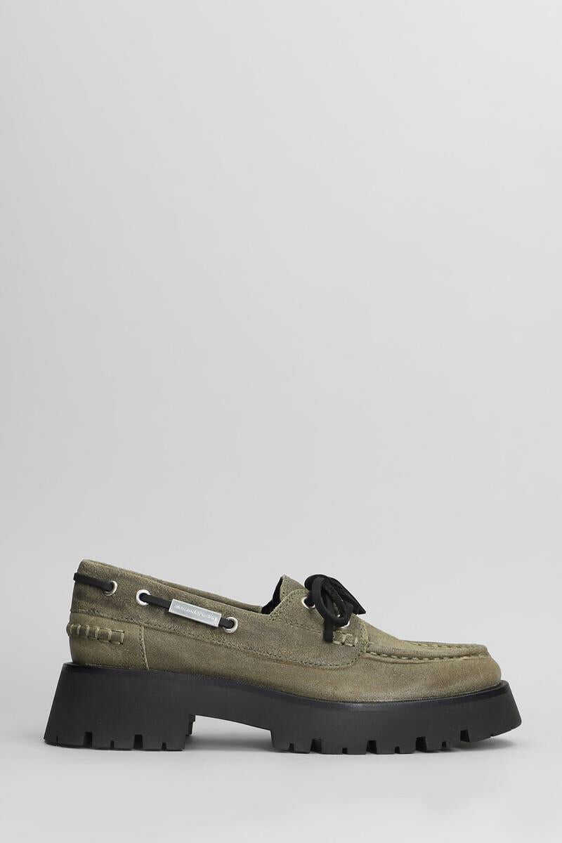 Mocasini Alexander Wang Alexander Wang Carson Boat Loafers GREEN Femei (BM 18507582) 1