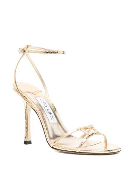 Sandale Jimmy Choo Jimmy Choo 1998 Leo Sandals GOLD Femei (BM 18507612) 2