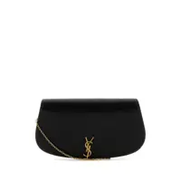 Portofele Saint Laurent Voltaire Leather Wallet On Chain Femei
