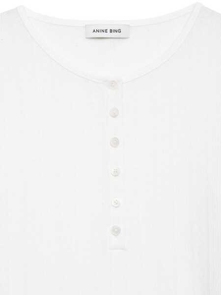 Topuri ANINE BING Anine Bing T-Shirts And Polos WHITE Femei (BM 18508674) 4