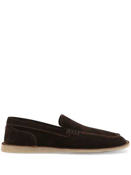 Mocasini Dolce & Gabbana Dolce & Gabbana Suede Moccasin From The New Florio Line EBONY Barbati (BM 18508761) 1