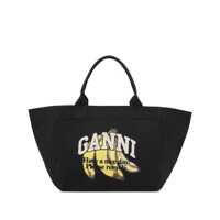 Genti de mana Ganni Organic Cotton Xxl Tote Bag Femei