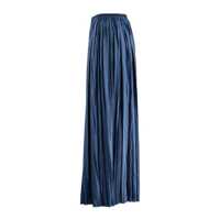 Imbracaminte Dama pagina 457 - Fuste Roberto Collina Roberto Collina Blue Long Pleated Satin Skirt BLUE Femei (BM 18509082) - B-mall.ro