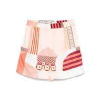 Pantaloni casual Fendi Shorts Red Femei