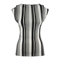 Topuri Philosophy Di Lorenzo Serafini Striped Mock Neck Top Slim Femei