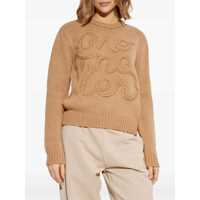 Pulovere Moncler Dama - Pulovere Moncler Moncler Cotton Crew-Neck Sweater Brown Femei (BM 18510468) - B-mall.ro