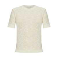 Pulovere Moncler Cotton Short Sleeve Sweater Femei