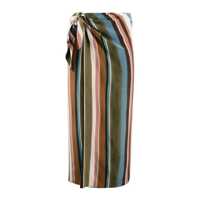 Fuste Max Mara Patterned Crepe De Chine Pareo Skirt Femei
