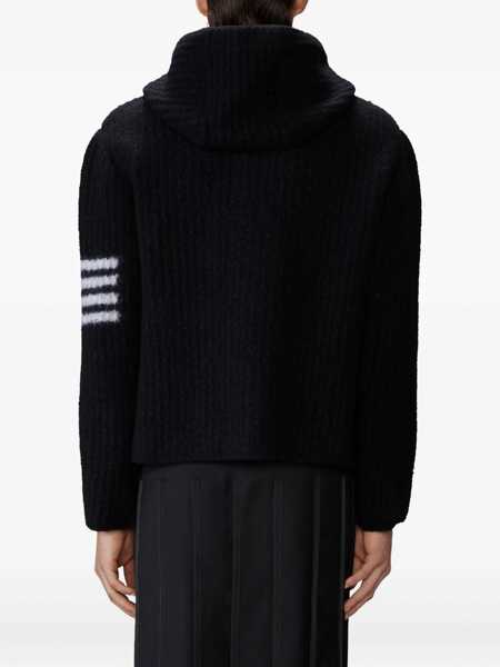 Geci Thom Browne Thom Browne Black Casual Jacket Black Barbati (BM 18511011) 4