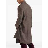 Geci Brunello Cucinelli pentru Barbati - Paltoane Brunello Cucinelli Brunello Cucinelli Single-Breasted Cashmere Coat BROWN Barbati (BM 18511161) - B-mall.ro