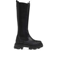 Bocanci Ganni Chelsea High Leather Boots Femei