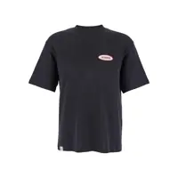 Tricouri 'Le T-Shirt Stazione' Blu Crewneck T-Shirt With Logo Patch On The Front In Cotton Jersey Man Barbati