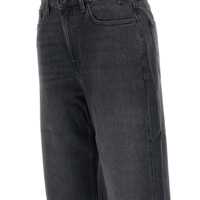 Imbracaminte Dama pagina 5 - Blugi Ag Jeans Black Jeans With Logo Detail On The Pocket And Logo Patch On The Rear In Denim Woman Black Femei (BM 18512229) - B-mall.ro