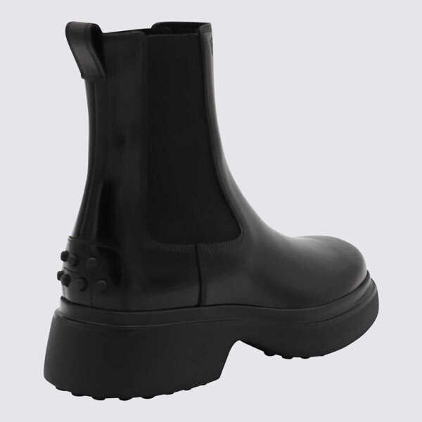 Bocanci TODS TodS Black Leather Boots Black Femei (BM 18512481) 3