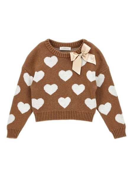 Pulovere Monnalisa COTTON WOOL SWEATER Brown Fete (BM 18512589) 1