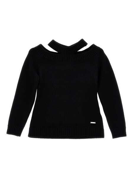 Pulovere Monnalisa CUTOUT SWEATER Black   Fete (BM 18512682) 1