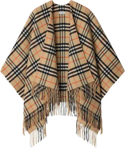 Paltoane Burberry Wool and cashmere Cape SAND Femei (BM 18512923) 1