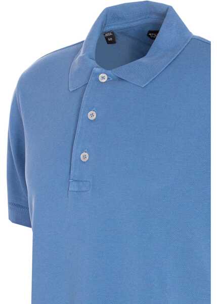 Tricouri Polo Tom Ford Pique Polo. BLUE Barbati (BM 18513061) 3