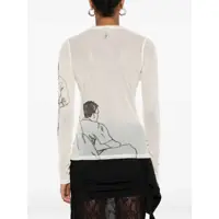 Imbracaminte JW Anderson Dama - Bluze JW Anderson Transparent Top With Print IVORY Femei (BM 18513106) - B-mall.ro