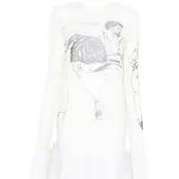 Bluze Transparent Top With Print Femei