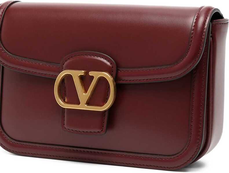 Genti de mana Valentino Garavani 9To5 Leather Pouch BORDEAUX Femei (BM 18513121) 4