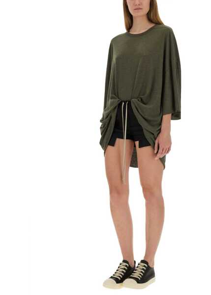 Tricouri Rick Owens Tommy-T T-Shirt GREEN Femei (BM 18513130) 4