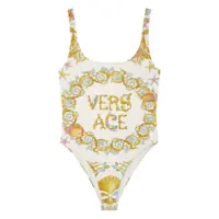 Costume de baie Multicolor One-Piece Swimsuit With Underwater Barocco Print And Open Rear In Tech Fabric Woman Femei