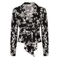 Bluze Elisabetta Franchi Printed Georgette Blouse Femei